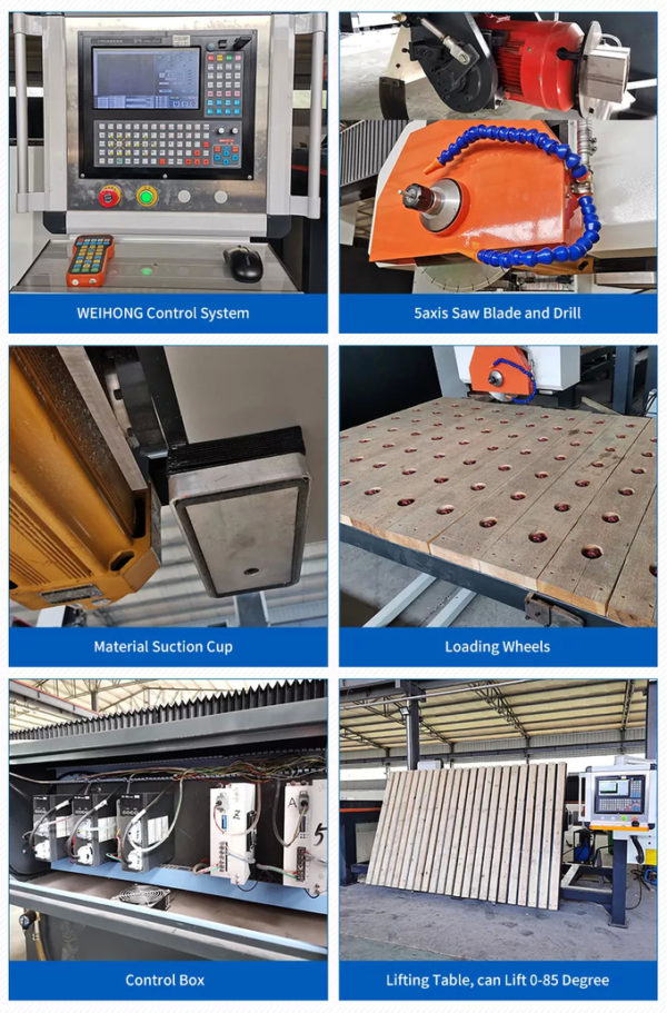 Stone CNC Router Multifunctional Granite Marble Cutting Machine 5 Axis ...