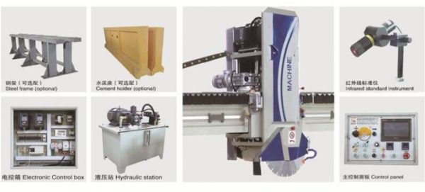 Cutting Stone Machine Marble Granite Bridge Saw Slab Cutter Machinery ...