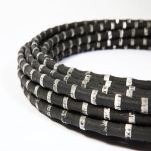 Rubber Diamond Wire Saw For Granite ODM Available 33m/S Line Speed