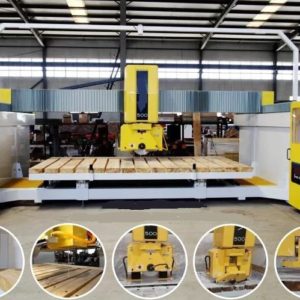 Granite CNC Stone Cutting 5 Axis Bridge Saw Machine